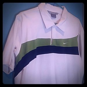 Nike Mens Shirt Striped Black SIZE M